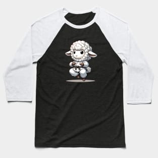 cute sheep kung fu Baseball T-Shirt